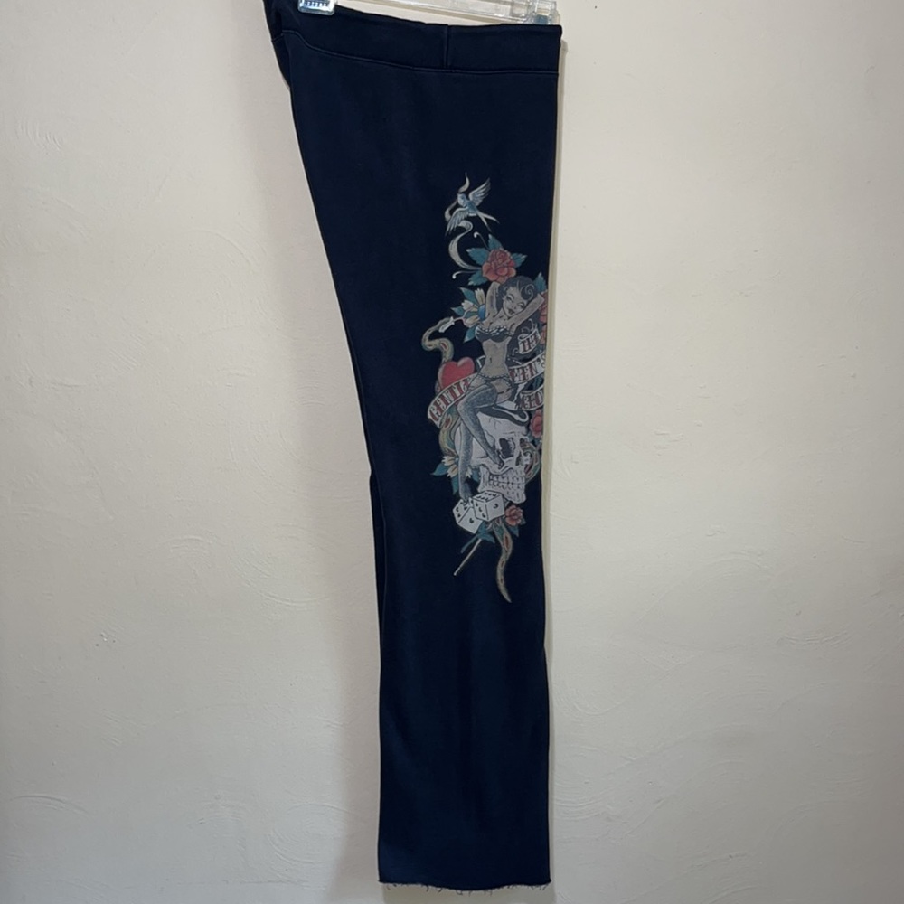 ♠️Lucky🍀Brand♠️🎱🎲Vintage Aces Wild Tattoo Sweatpants ♠️♥️ - Picture 3 of 16